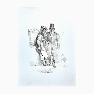 The Gentleman and the Wayfarer, Original Etching, Late-19th-Century-ZCI-1270495