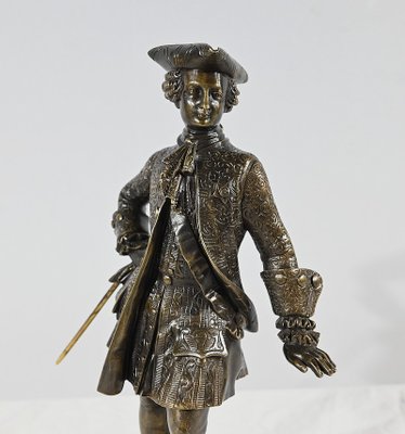 The Gentleman with the Tricorn, Late 19th Century, Bronze-RVK-1793531