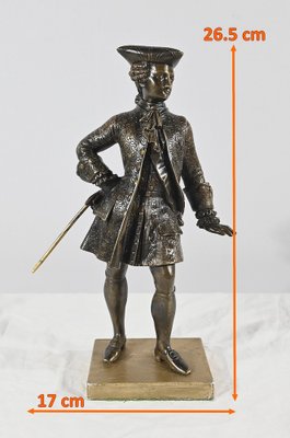 The Gentleman with the Tricorn, Late 19th Century, Bronze-RVK-1793531