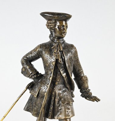 The Gentleman with the Tricorn, Late 19th Century, Bronze-RVK-1793531