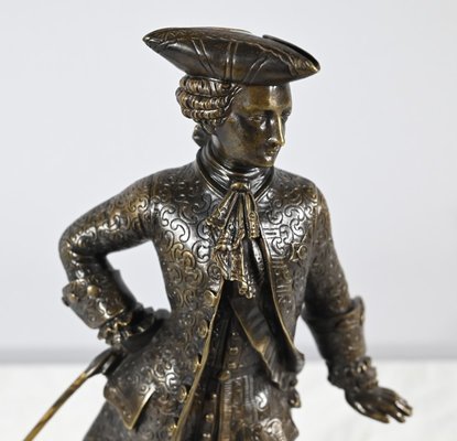 The Gentleman with the Tricorn, Late 19th Century, Bronze-RVK-1793531