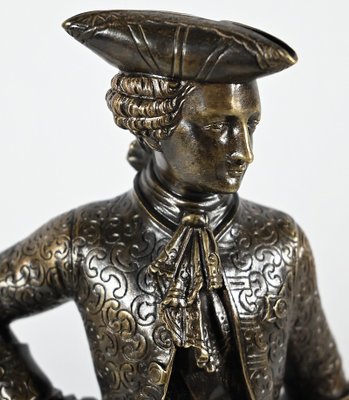 The Gentleman with the Tricorn, Late 19th Century, Bronze-RVK-1793531