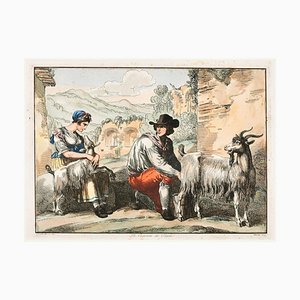 The Goatherd in Tivoli - Etching by Bartolomeo Pinelli - 1819 1819-ZCI-755678