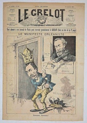 The Grelot, Le Grelot, Le Manifeste Orléaniste, Original Lithograph, 1887-ZCI-1164057