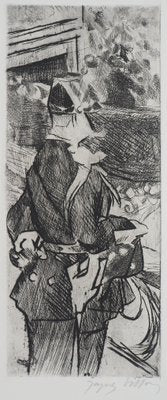 The Guard of the Moulin Rouge Gall Etching by Jacques Villon-KHH-543848