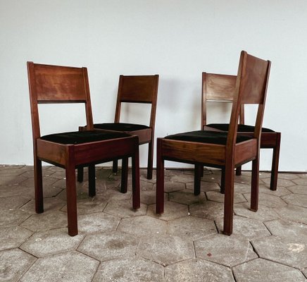 The Hague School Dining Set by J.A. Muntenman for Lov Oosterbeek, 1920s, Set of 5-ORQ-1746249