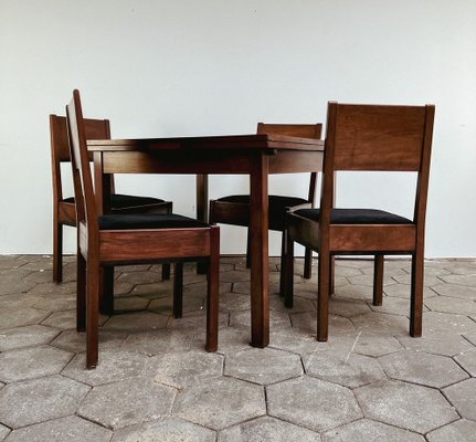 The Hague School Dining Set by J.A. Muntenman for Lov Oosterbeek, 1920s, Set of 5-ORQ-1746249