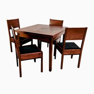 The Hague School Dining Set by J.A. Muntenman for Lov Oosterbeek, 1920s, Set of 5-ORQ-1746249