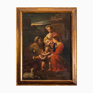 The Holy Family, Late 19th-Century, Oil on Canvas, Framed-KKK-1326057