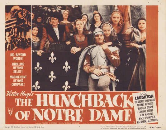 The Hunchback of Notre Dame Lobby Card, USA, 1939