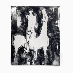 The Idea of Knight - Original Etching by Marino Marini - 1971 1971-ZCI-756992