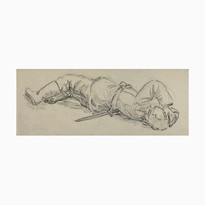 The Injured Soldier, Original Drawing, Early 20th-Century-ZCI-1250832