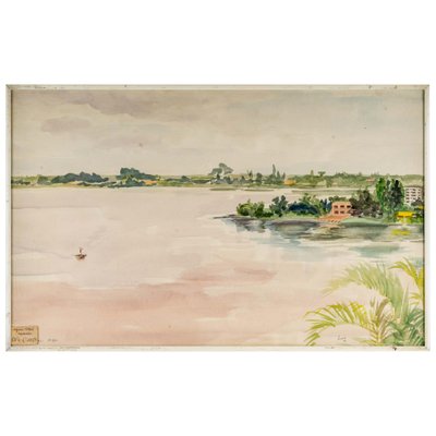 The Ivory Coast Watercolor on Paper by Luez-WFS-893152