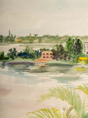 The Ivory Coast Watercolor on Paper by Luez-WFS-893152