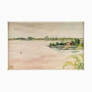 The Ivory Coast Watercolor on Paper by Luez-WFS-893152