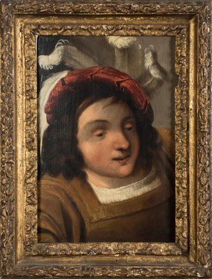 The Knight - Original Oil on Board by Pietro della Vecchia - 17th Century 17th Century-ZCI-756006