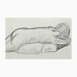 The Lying Down Nude, Original Drawing, Early 20th-Century-ZCI-1255933