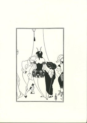 The Masque of the Red Death Lithograph by A. Beardsley, 1970s-ZCI-778568