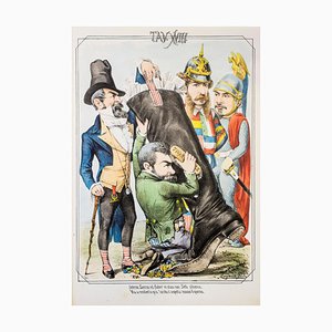 The Ministers - Original Lithograph by A. Maganaro - 1872 1872-ZCI-761117