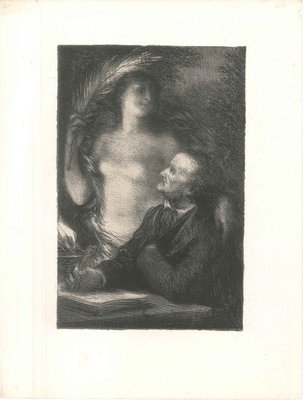 The Muse - Original Lithograph by Henri Fantin-Latour - 1886 1886-ZCI-755806