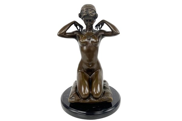 The Necklace Bronze Figure by Paul Ponsard-VMP-1169022