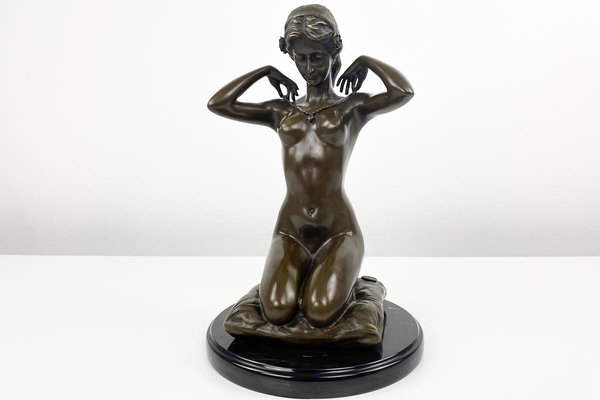 The Necklace Bronze Figure by Paul Ponsard-VMP-1169022