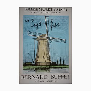 The Netherlands: The Windmill Lithograph by Bernard Buffet, 1986-KHH-544420