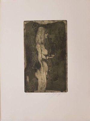 The Nymph Eva - Original Etching by E. Fuchs - 1968 1968-ZCI-756981