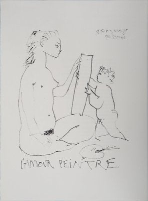 The Painter Love Lithograph after Pablo Picasso, 1974-KHH-697780