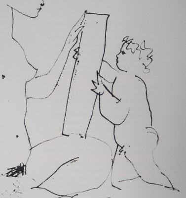 The Painter Love Lithograph after Pablo Picasso, 1974-KHH-697780