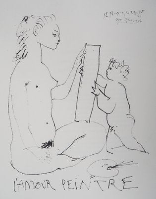 The Painter Love Lithograph after Pablo Picasso, 1974-KHH-697780