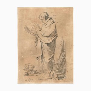 The Patriarch - Original Lithograph on Paper - Late 18th Century-ZCI-754898