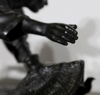 The Peasant Trapping the Bird Under His Hat, 20th-century, Bronze-RVK-1235582