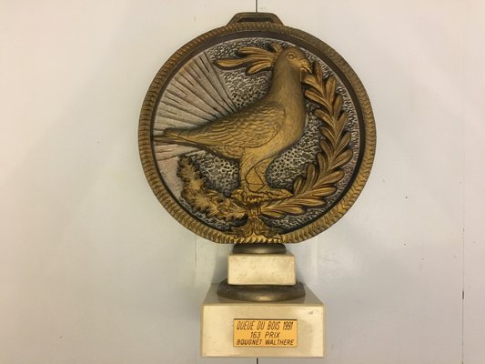 The Pigeon Shield on Marble Base, 1991s-WQQ-1107523