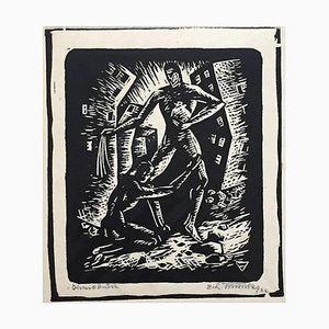 The Plea - Original Woodcut - Early 20th Century Early 20th Century-ZCI-757770