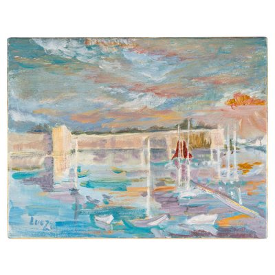 The Port, 20th Century, Oil on Canvas-WFS-934987