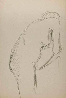 The Posing Nude, Original Drawing, Early 20th-Century-ZCI-1255938