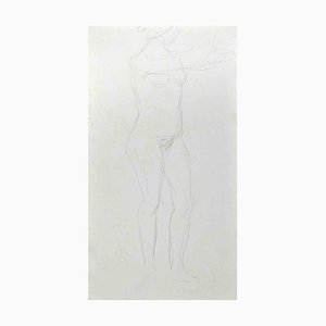 The Posing Nude, Original Drawing, Early 20th-Century-ZCI-1255930