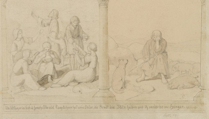 The Prodigal Son Feeling Remorse, 1837, Pencil-OJR-1273299