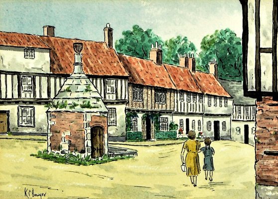 The Pump House, Common Place, Little Walsingham, Norfolk Uk, Lithograph-ZYI-1196035