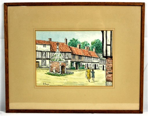 The Pump House, Common Place, Little Walsingham, Norfolk Uk, Lithograph-ZYI-1196035