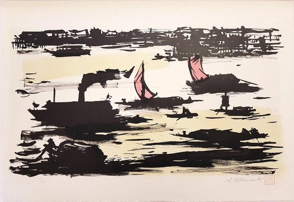 The River - Original Lithograph by Ampelio Tettamanti - 1960 1960-ZCI-755914