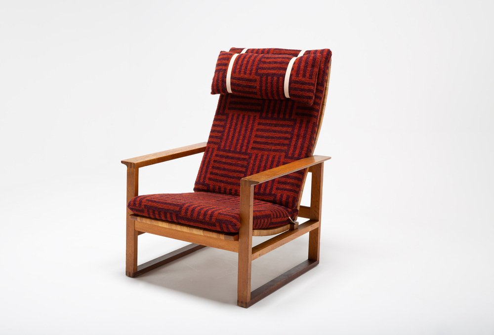 The Runner Chair and Foostool attributed to Børge Mogensen for Frederica Stolefabrik, 1950s, Set of 2,