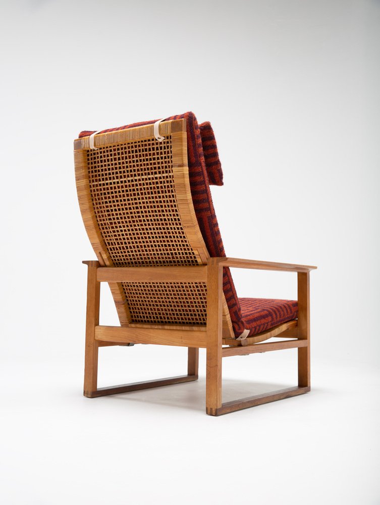 The Runner Chair and Foostool attributed to Børge Mogensen for Frederica Stolefabrik, 1950s, Set of 2,