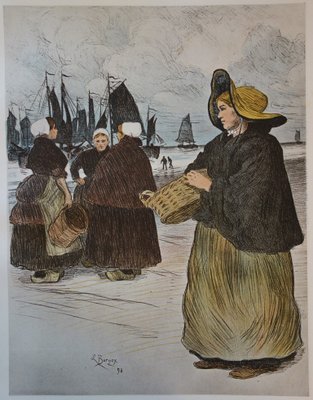 The Sardinières Lithograph by Louis Borgex, 1897-KHH-544083