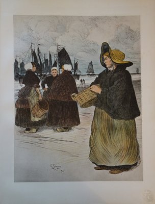 The Sardinières Lithograph by Louis Borgex, 1897-KHH-544083