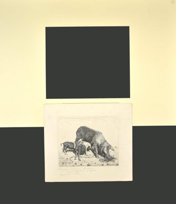 The Sow and Her Calves Etching, 1931-ZCI-784124