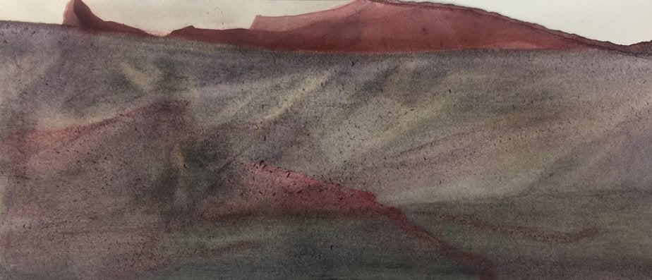 The Spread of Red, Watercolor on Paper, 2021-CHG-943178