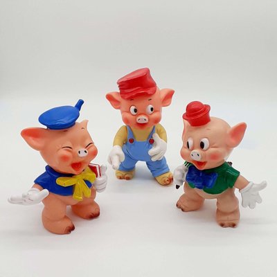 The Three Pigs by the Ledraplastic, Set of 3-PCO-1777491