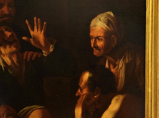 The Tooth-Puller (Il Cavadenti) - Oil on Canvas by Follower of Caravaggio Late 17th Century-ZCI-756107